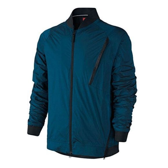 📦 NEW Men's 2XL NIKE Men's Tech Hypermesh Varsity Jacket Blue 832190-457